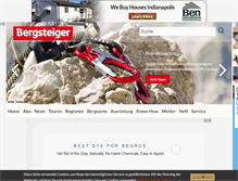 Tablet Screenshot of bergsteiger.de